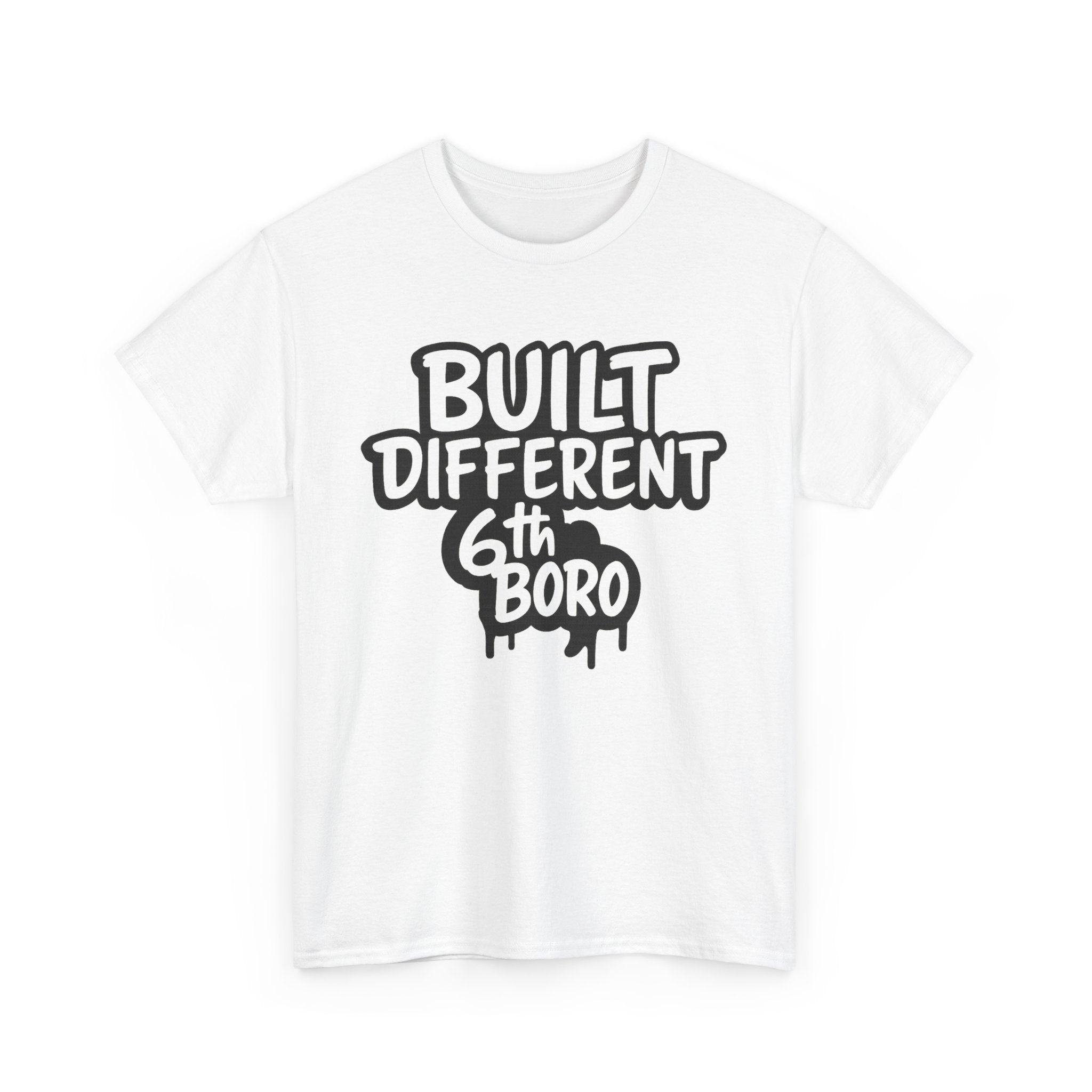 Built Different 6th Boro Unisex Heavy Cotton Tee | Streetwear Shirt, Casual Tee, Gift for Him, Urban Fashion, Trendy Graphic Tee