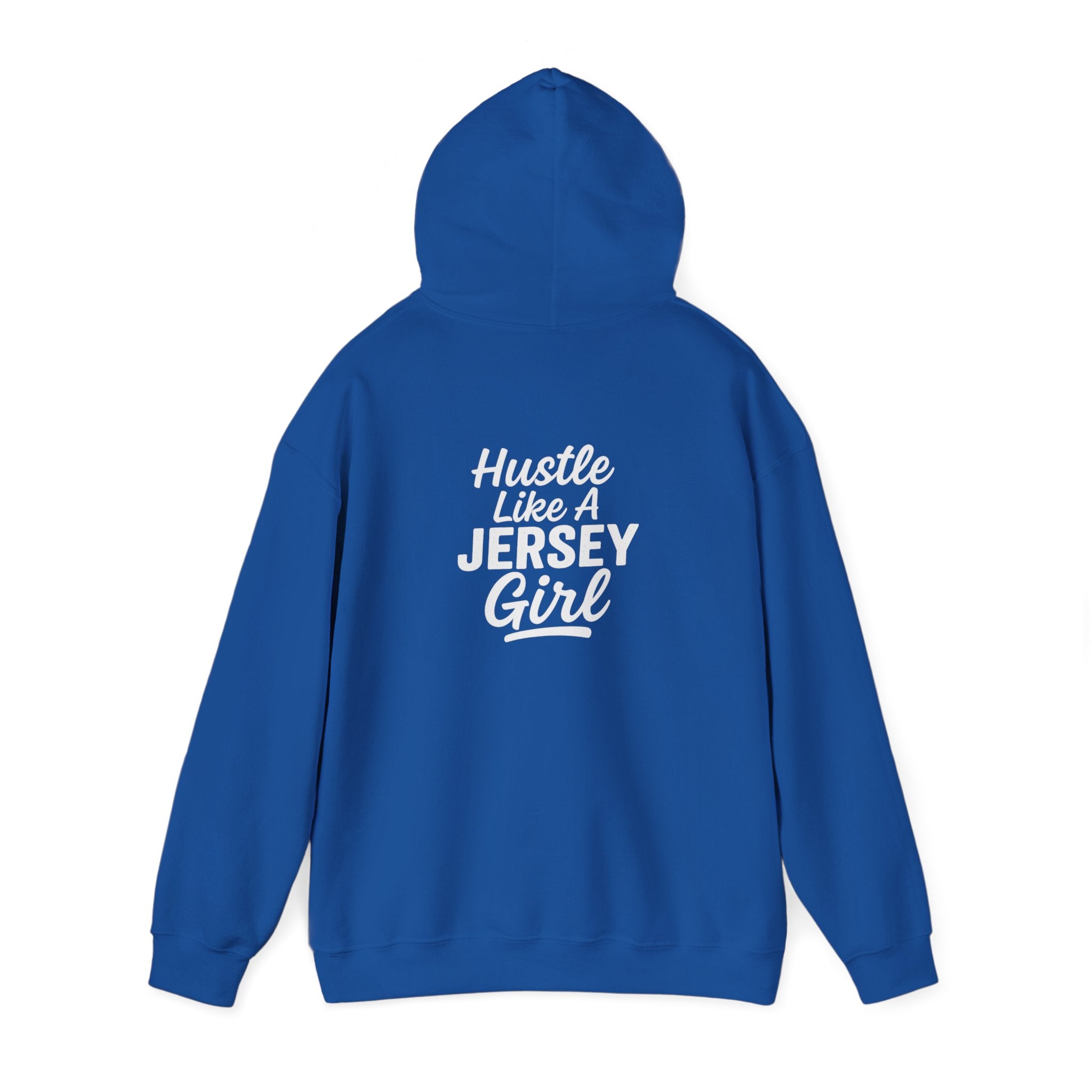 Hustle Like a Jersey Girl | Unisex Midweight Hoodie | NJ Women’s Streetwear | New Jersey Pride Clothing