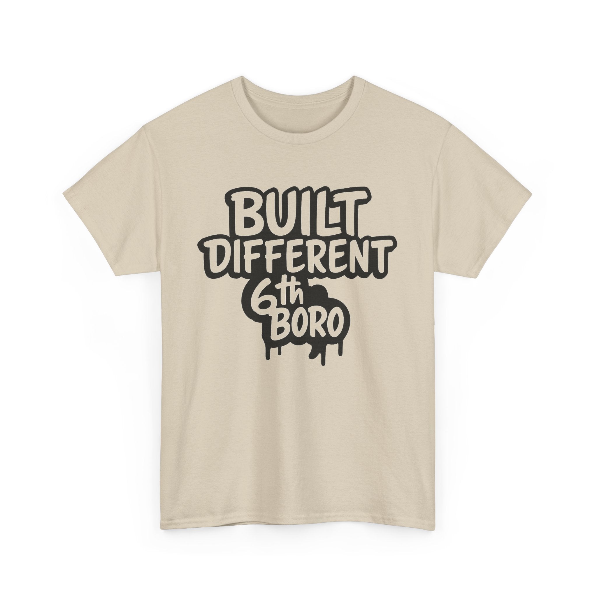 Built Different 6th Boro Unisex Heavy Cotton Tee | Streetwear Shirt, Casual Tee, Gift for Him, Urban Fashion, Trendy Graphic Tee