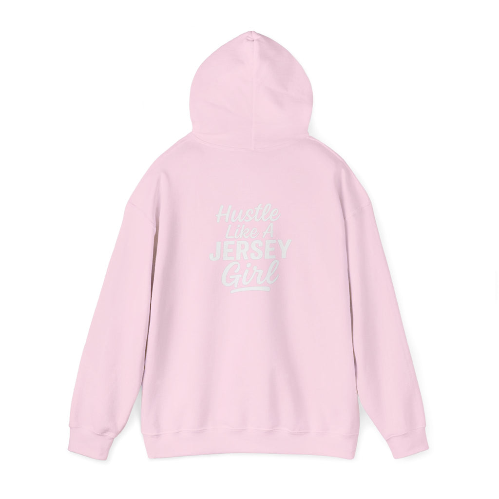 Hustle Like a Jersey Girl | Unisex Midweight Hoodie | NJ Women’s Streetwear | New Jersey Pride Clothing