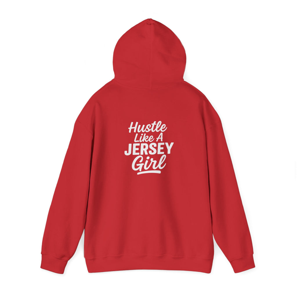 Hustle Like a Jersey Girl | Unisex Midweight Hoodie | NJ Women’s Streetwear | New Jersey Pride Clothing