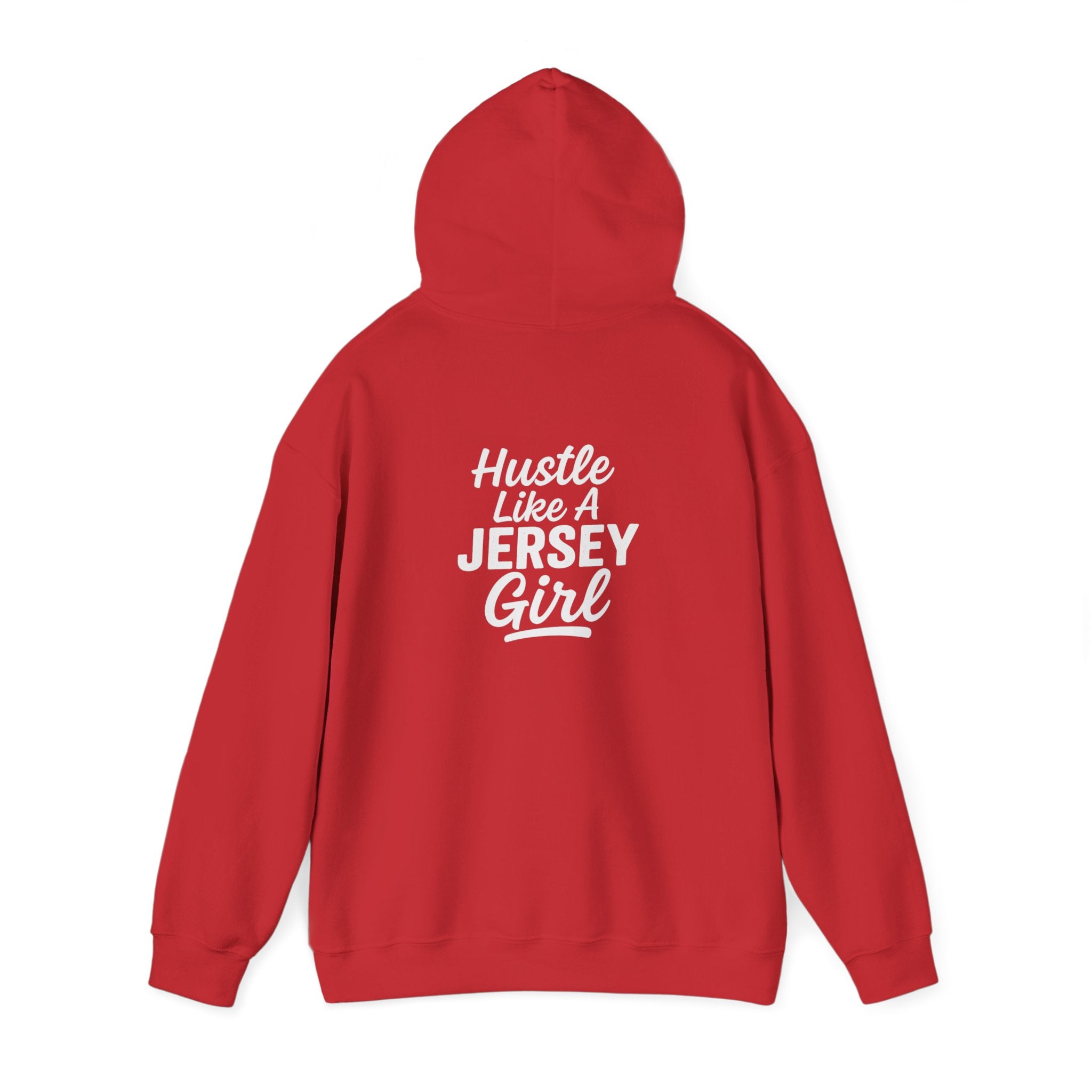 Hustle Like a Jersey Girl | Unisex Midweight Hoodie | NJ Women’s Streetwear | New Jersey Pride Clothing