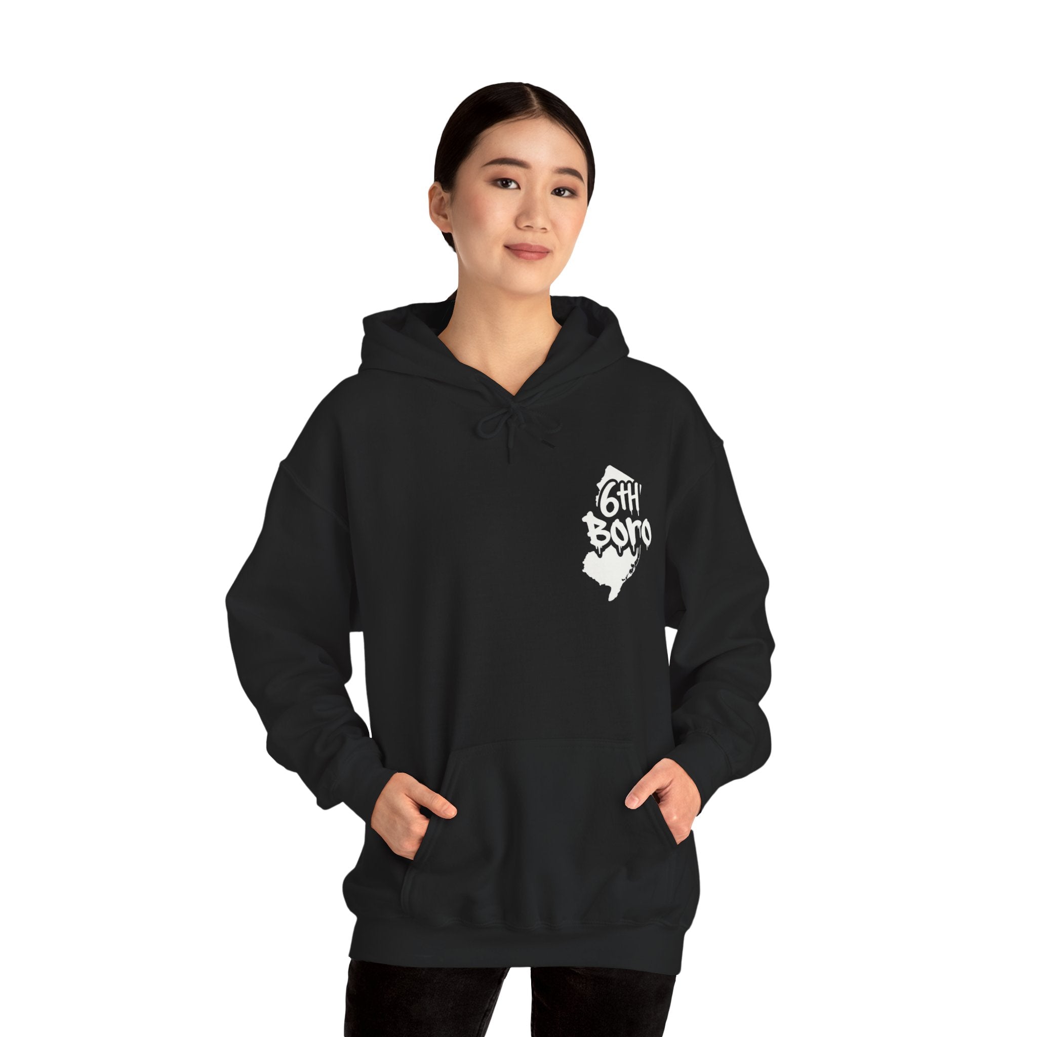 Hustle Like a Jersey Girl | Unisex Midweight Hoodie | NJ Women’s Streetwear | New Jersey Pride Clothing