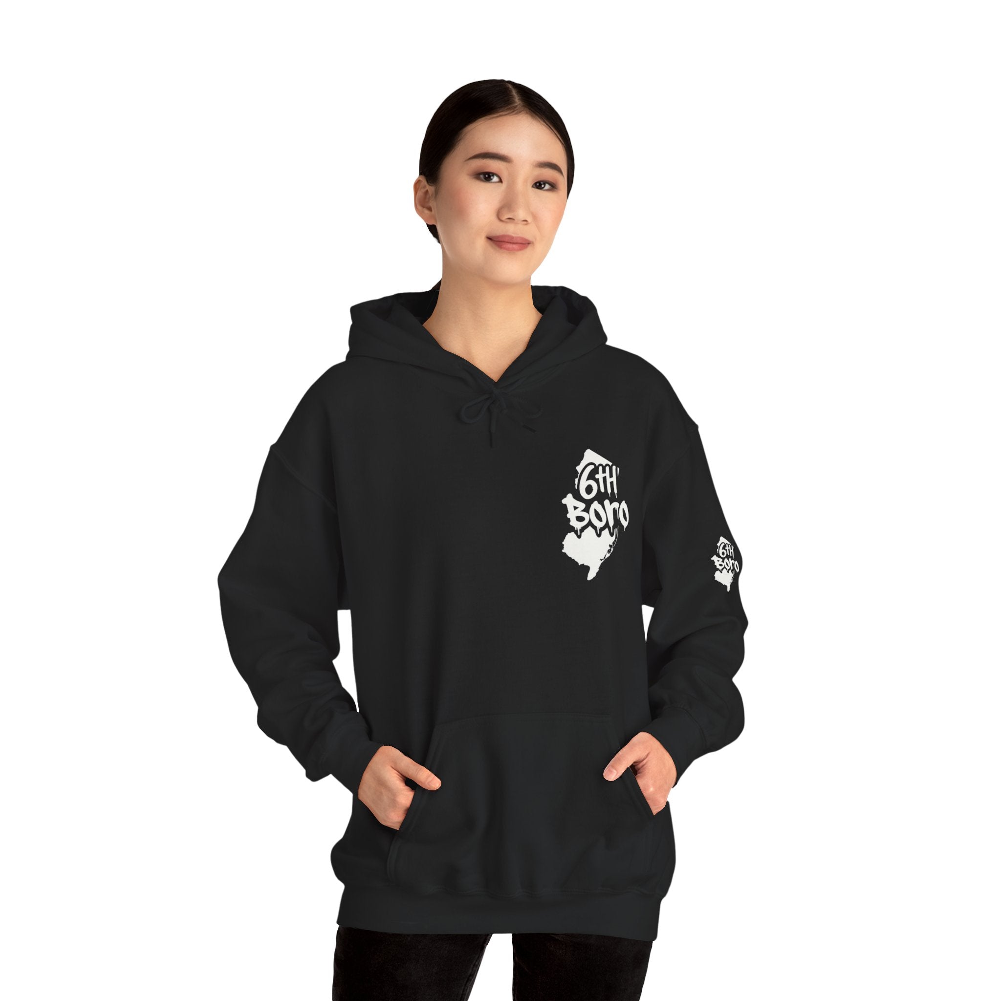 Hustle Like a Jersey Girl | Unisex Midweight Hoodie | NJ Women’s Streetwear | New Jersey Pride Clothing