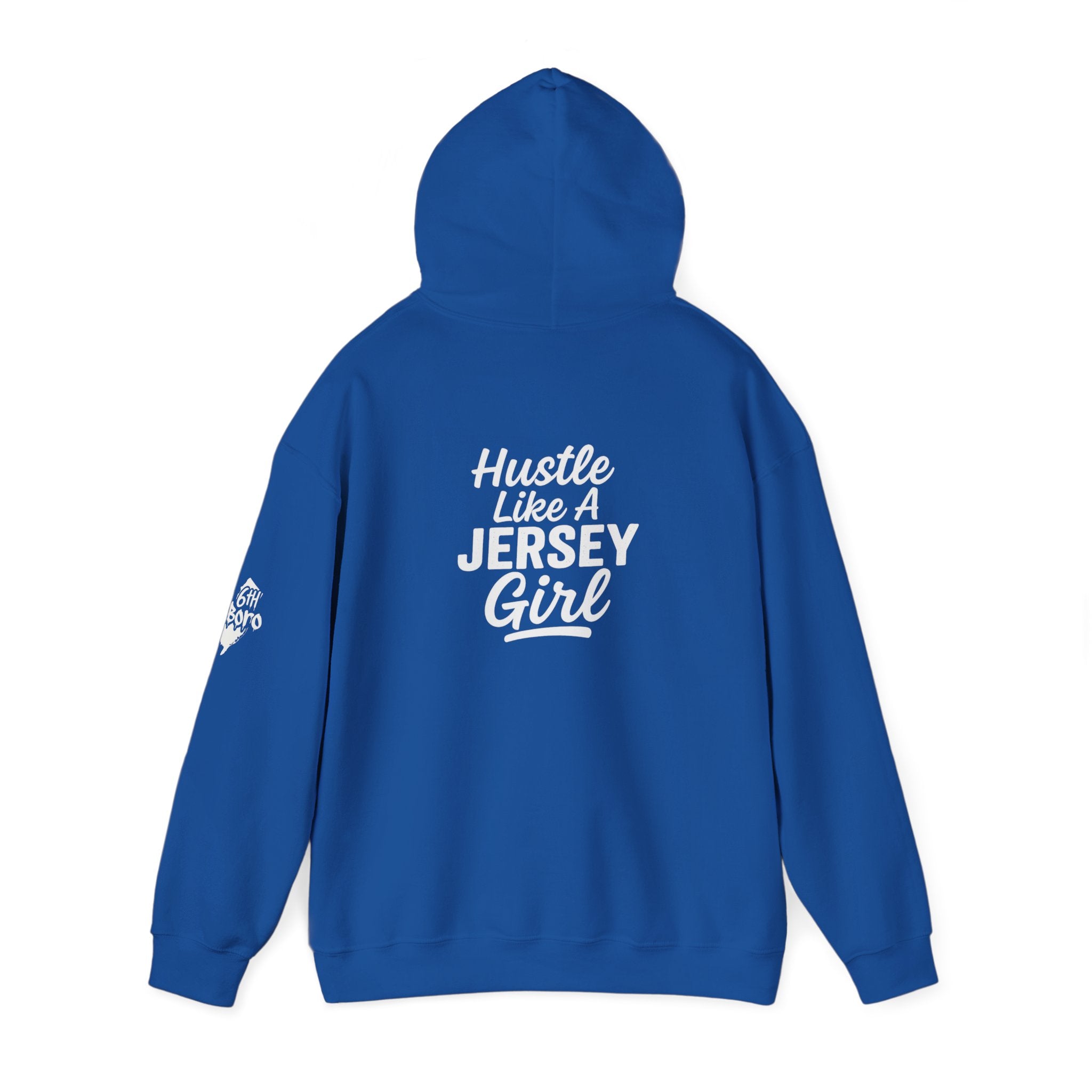 Hustle Like a Jersey Girl | Unisex Midweight Hoodie | NJ Women’s Streetwear | New Jersey Pride Clothing