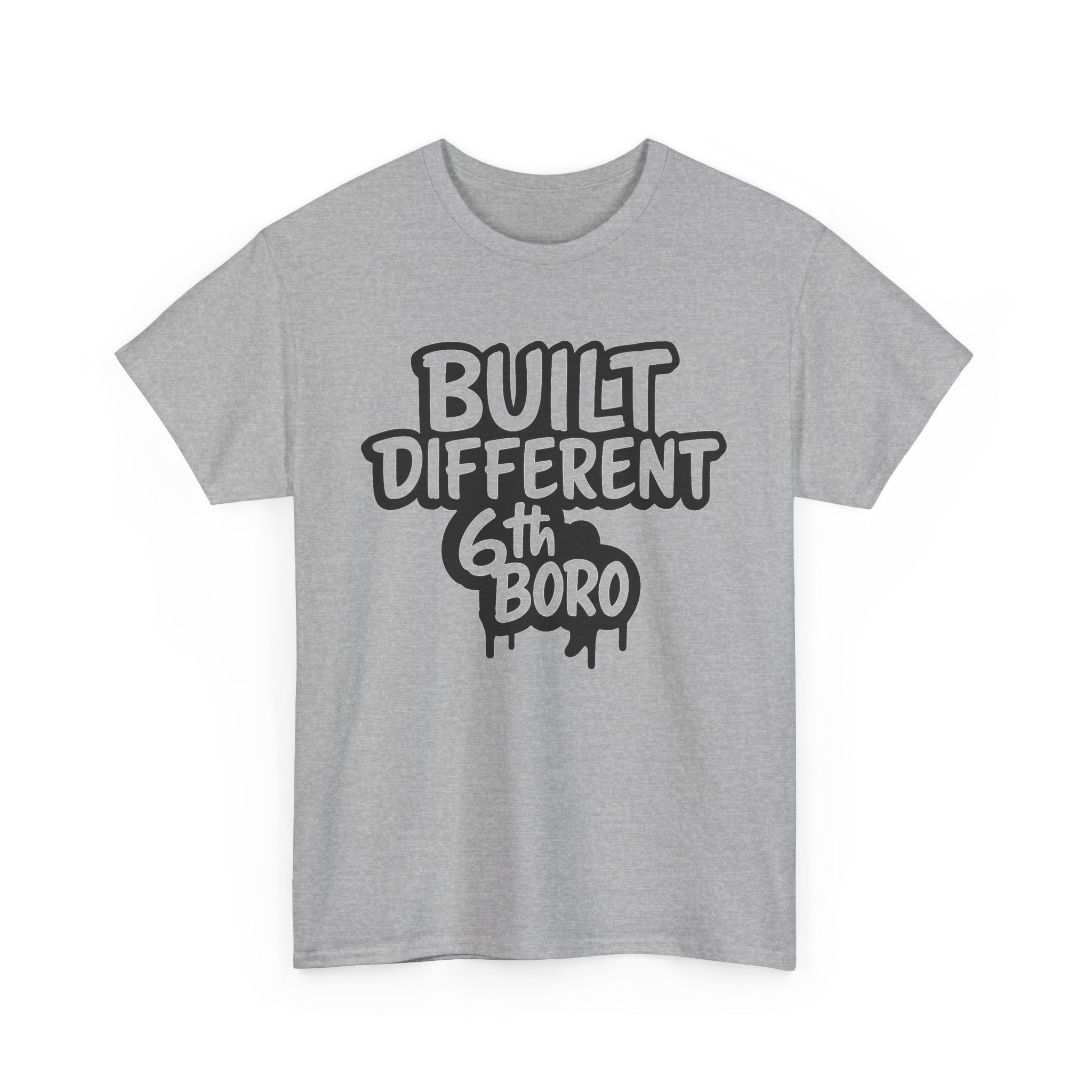 Built Different 6th Boro Unisex Heavy Cotton Tee | Streetwear Shirt, Casual Tee, Gift for Him, Urban Fashion, Trendy Graphic Tee