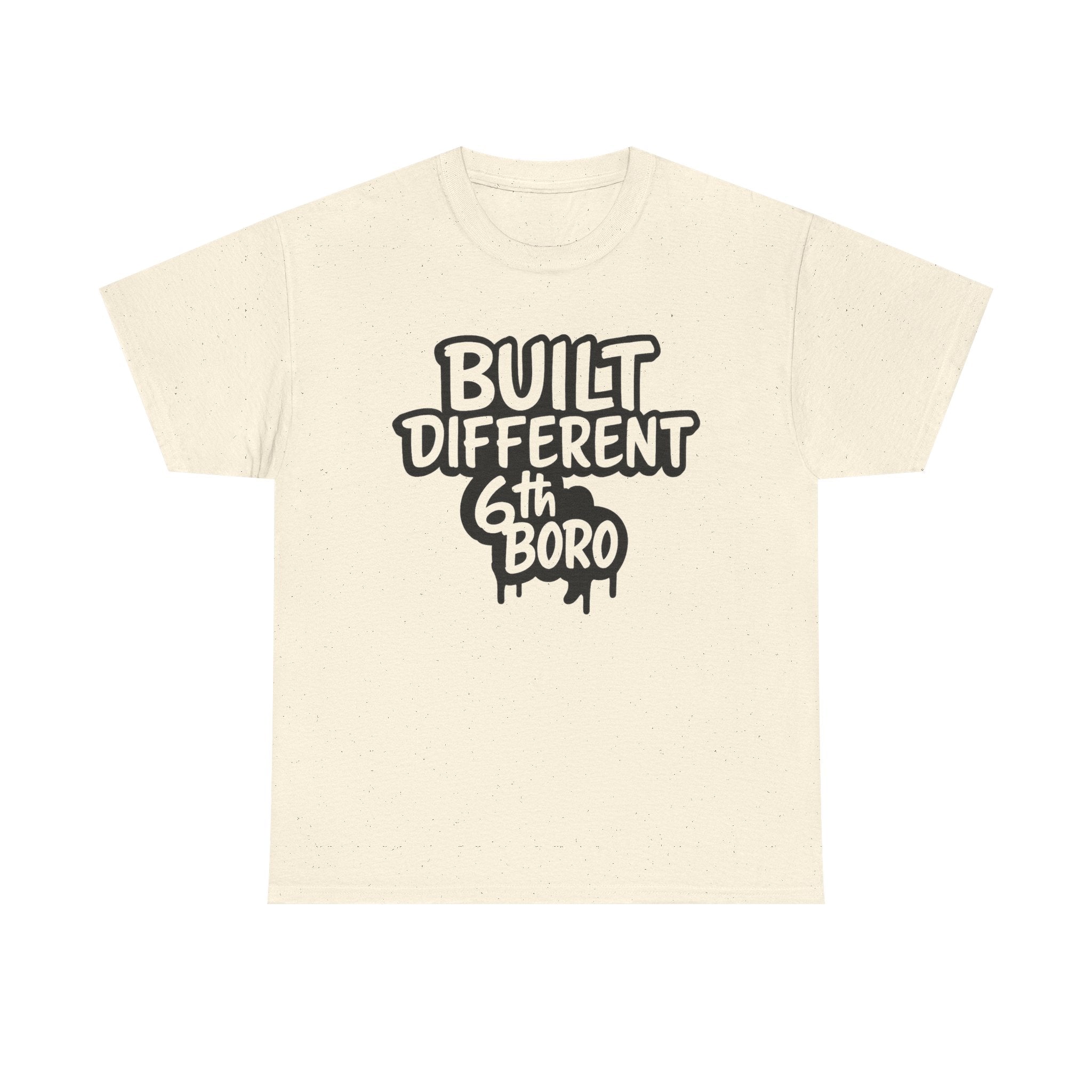 Built Different 6th Boro Unisex Heavy Cotton Tee | Streetwear Shirt, Casual Tee, Gift for Him, Urban Fashion, Trendy Graphic Tee