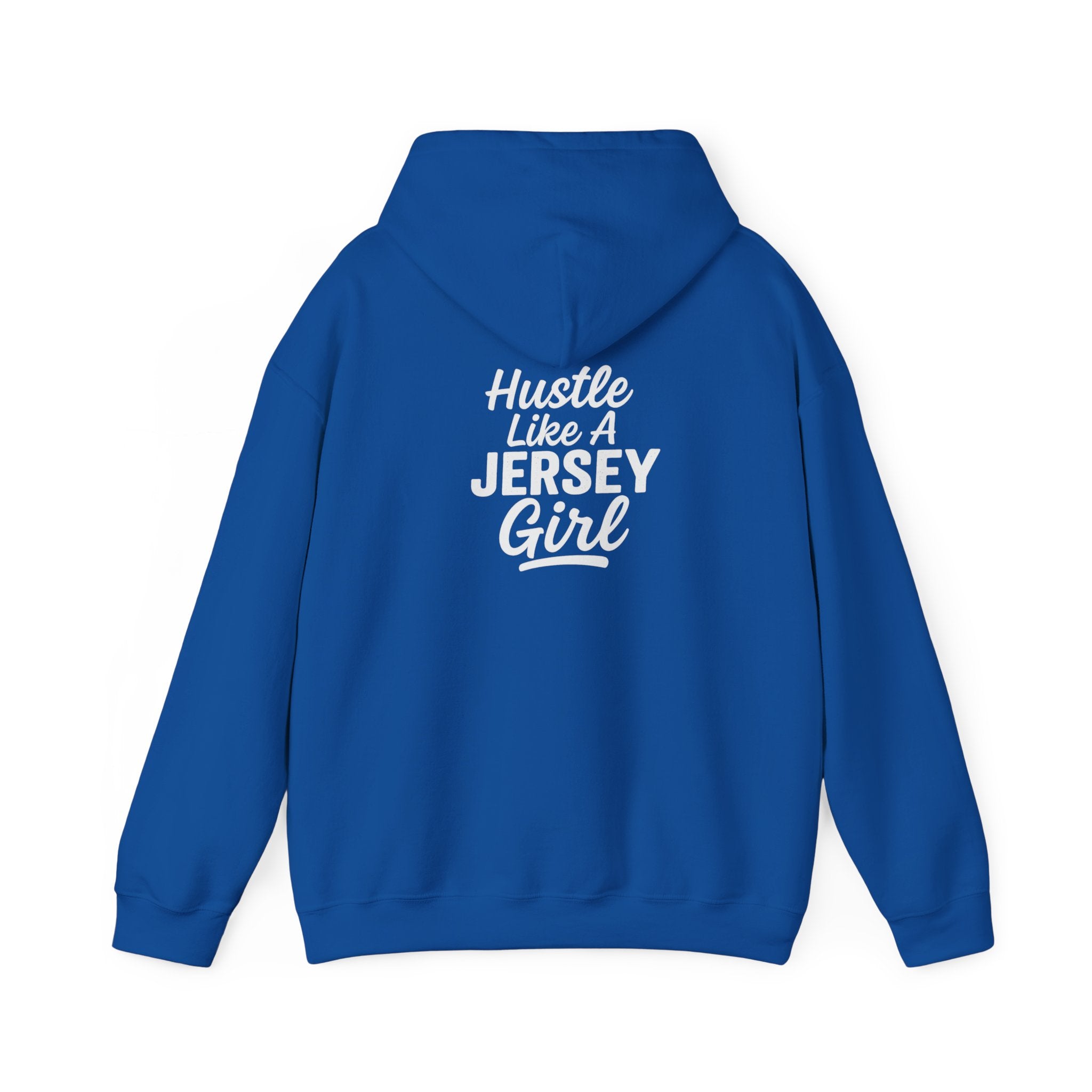 Hustle Like a Jersey Girl | Unisex Midweight Hoodie | NJ Women’s Streetwear | New Jersey Pride Clothing
