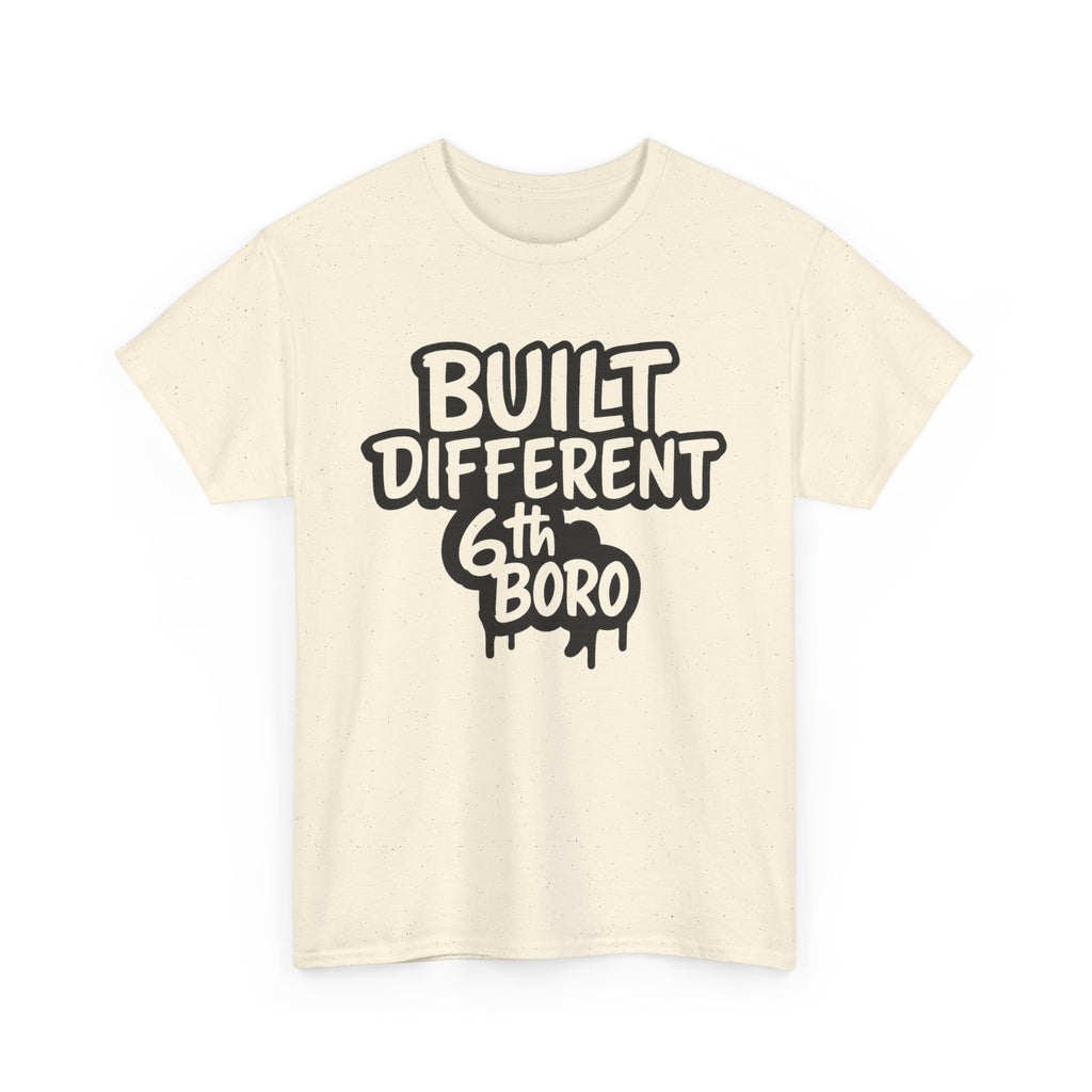Built Different 6th Boro Unisex Heavy Cotton Tee | Streetwear Shirt, Casual Tee, Gift for Him, Urban Fashion, Trendy Graphic Tee
