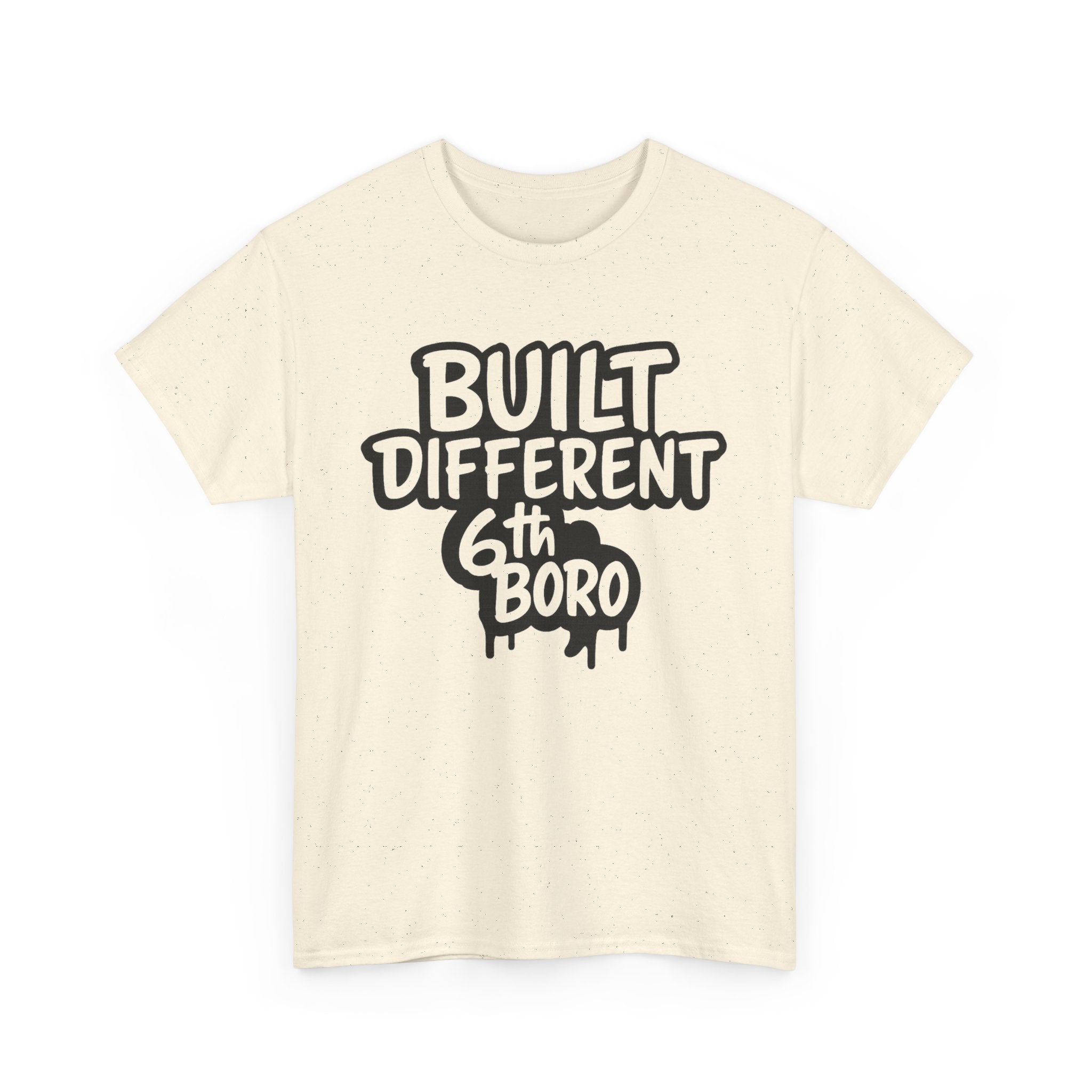 Built Different 6th Boro Unisex Heavy Cotton Tee | Streetwear Shirt, Casual Tee, Gift for Him, Urban Fashion, Trendy Graphic Tee