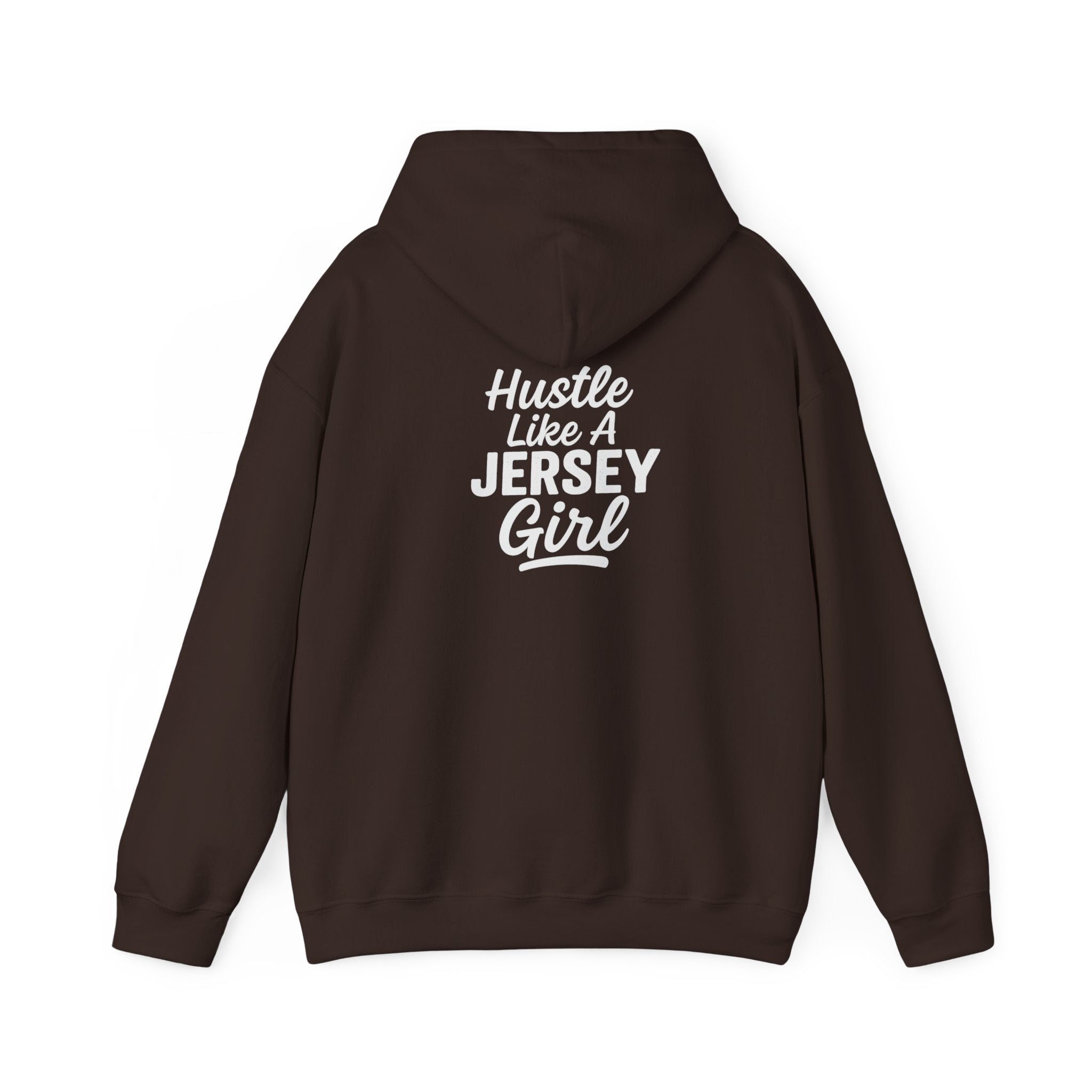 Hustle Like a Jersey Girl | Unisex Midweight Hoodie | NJ Women’s Streetwear | New Jersey Pride Clothing