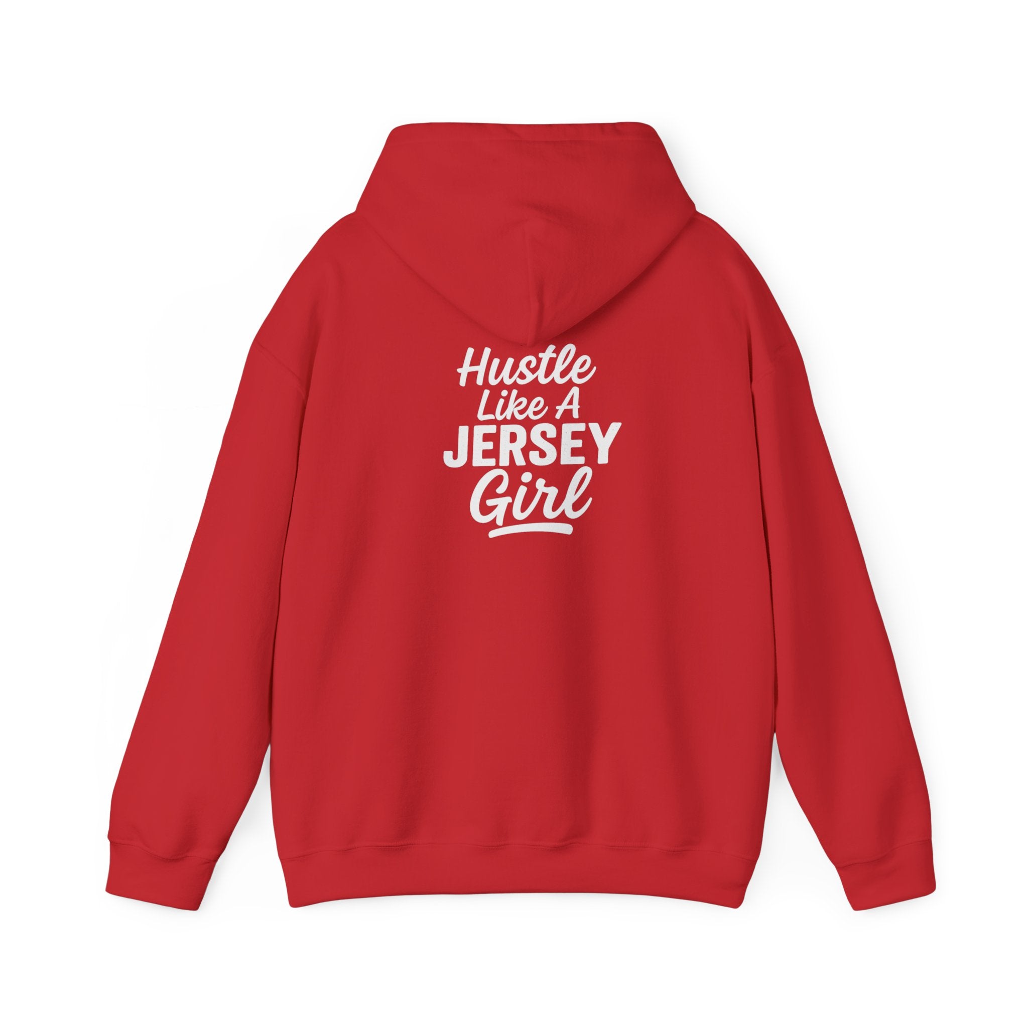 Hustle Like a Jersey Girl | Unisex Midweight Hoodie | NJ Women’s Streetwear | New Jersey Pride Clothing