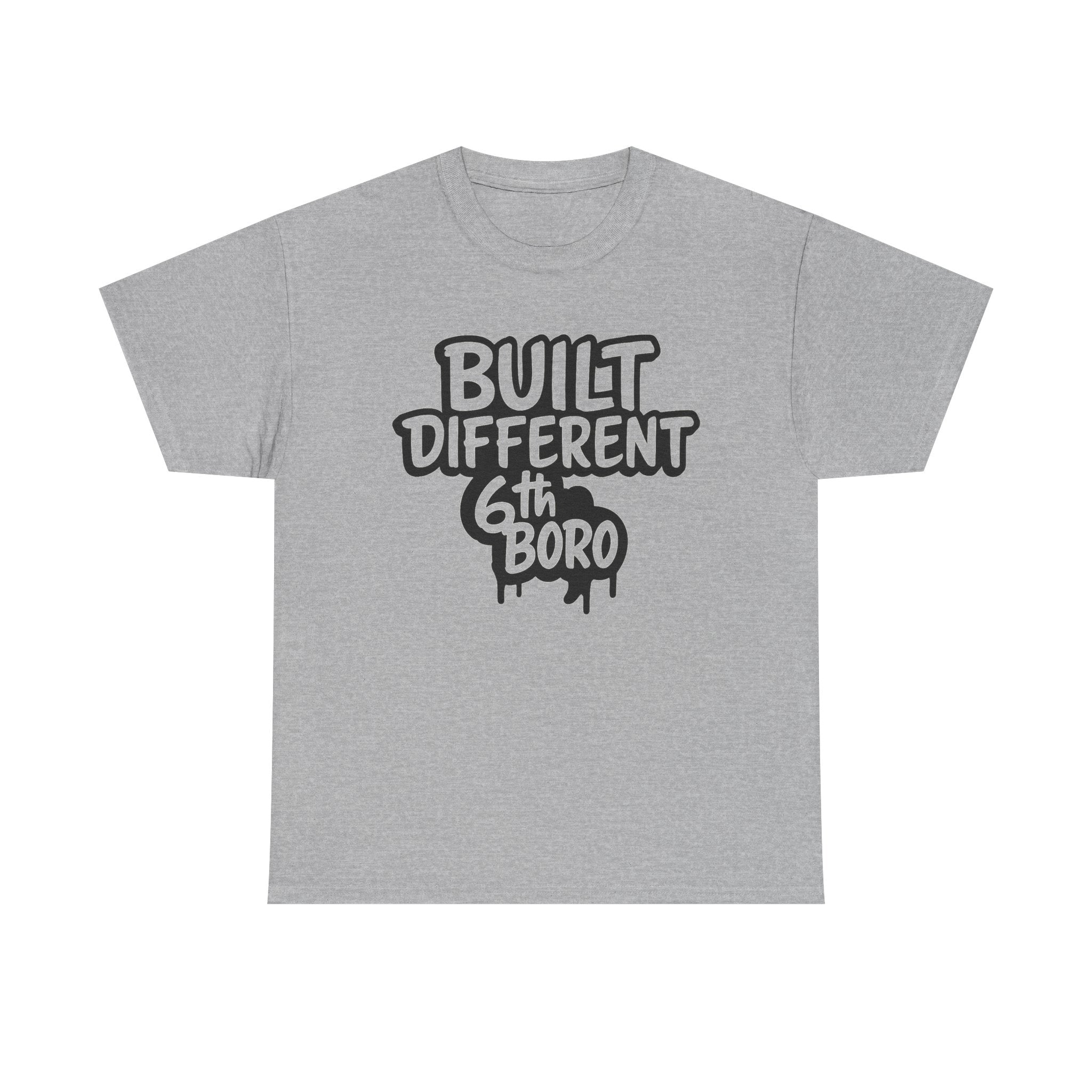 Built Different 6th Boro Unisex Heavy Cotton Tee | Streetwear Shirt, Casual Tee, Gift for Him, Urban Fashion, Trendy Graphic Tee